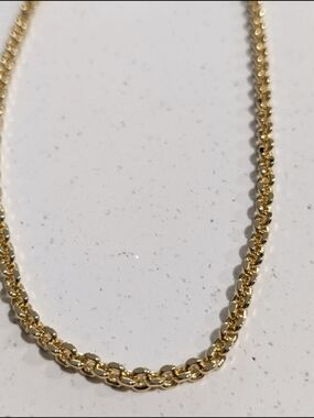 18K Gold Plated 750 Italy Chain Necklace